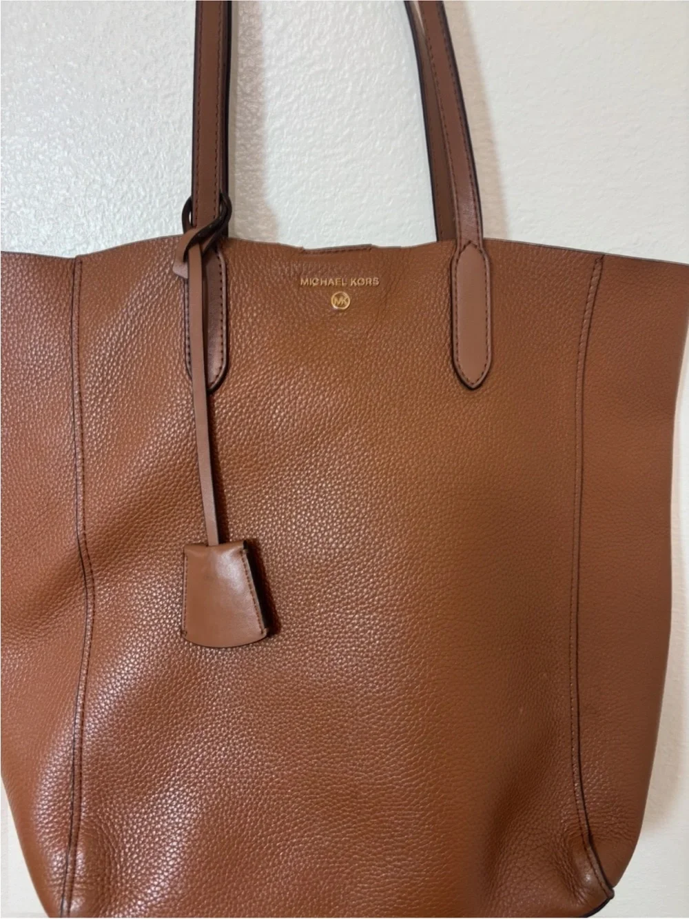 Michael Kors Tan Pebbled Leather Tote - Picture 3 of 12